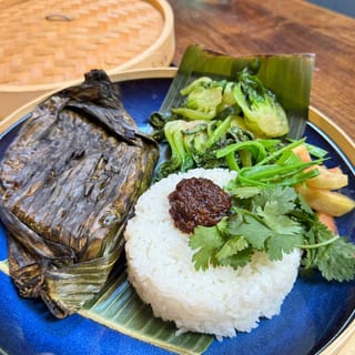 BANANA LEAF FLAME-GRILLED SKATE IKAN BAKAR