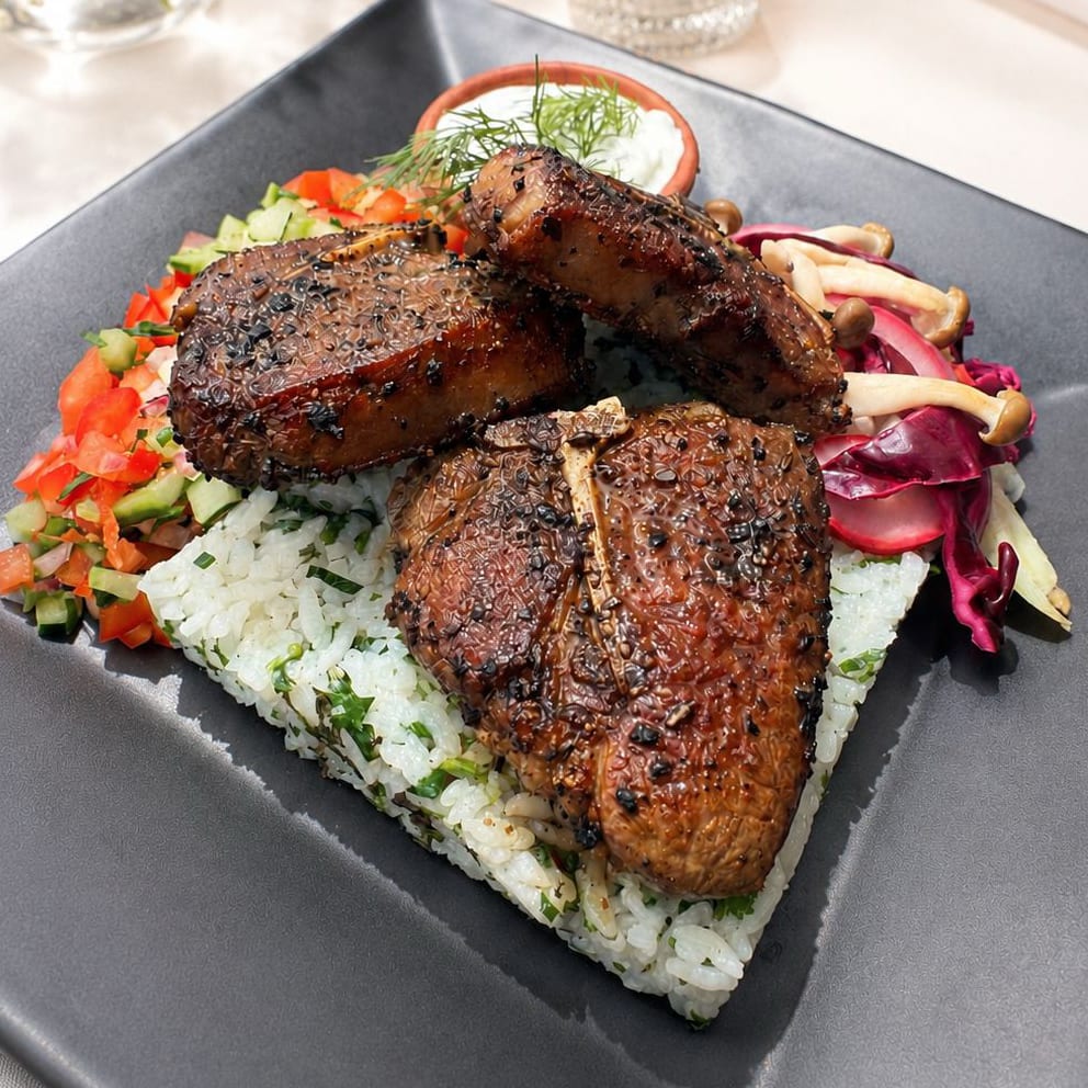 TURKISH GRILLED LAMB.