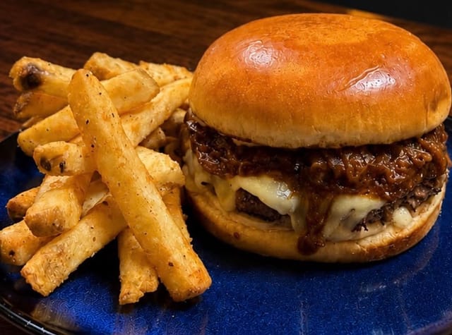 French Onion Burger.
