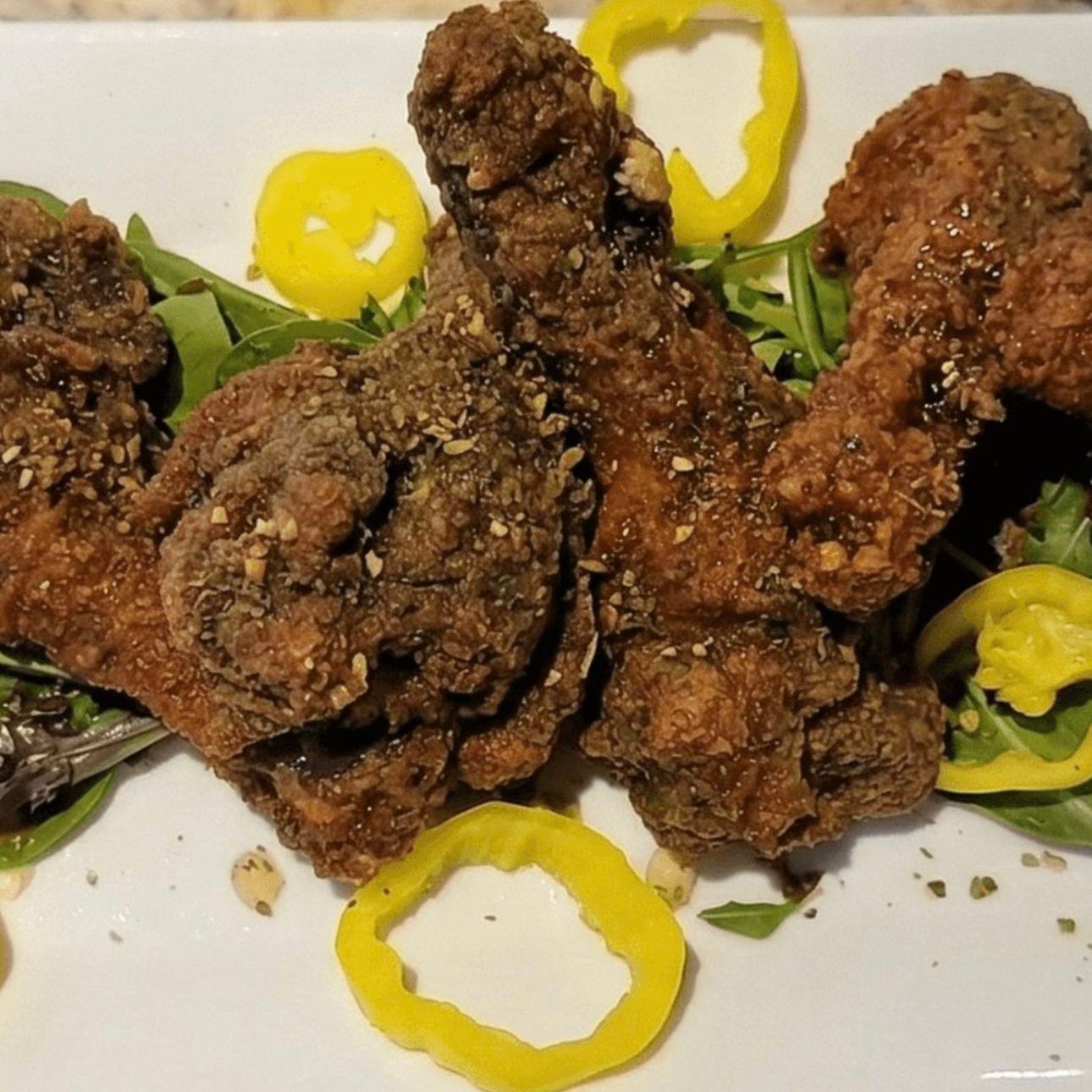 Honey Za'tar Duck Wings.