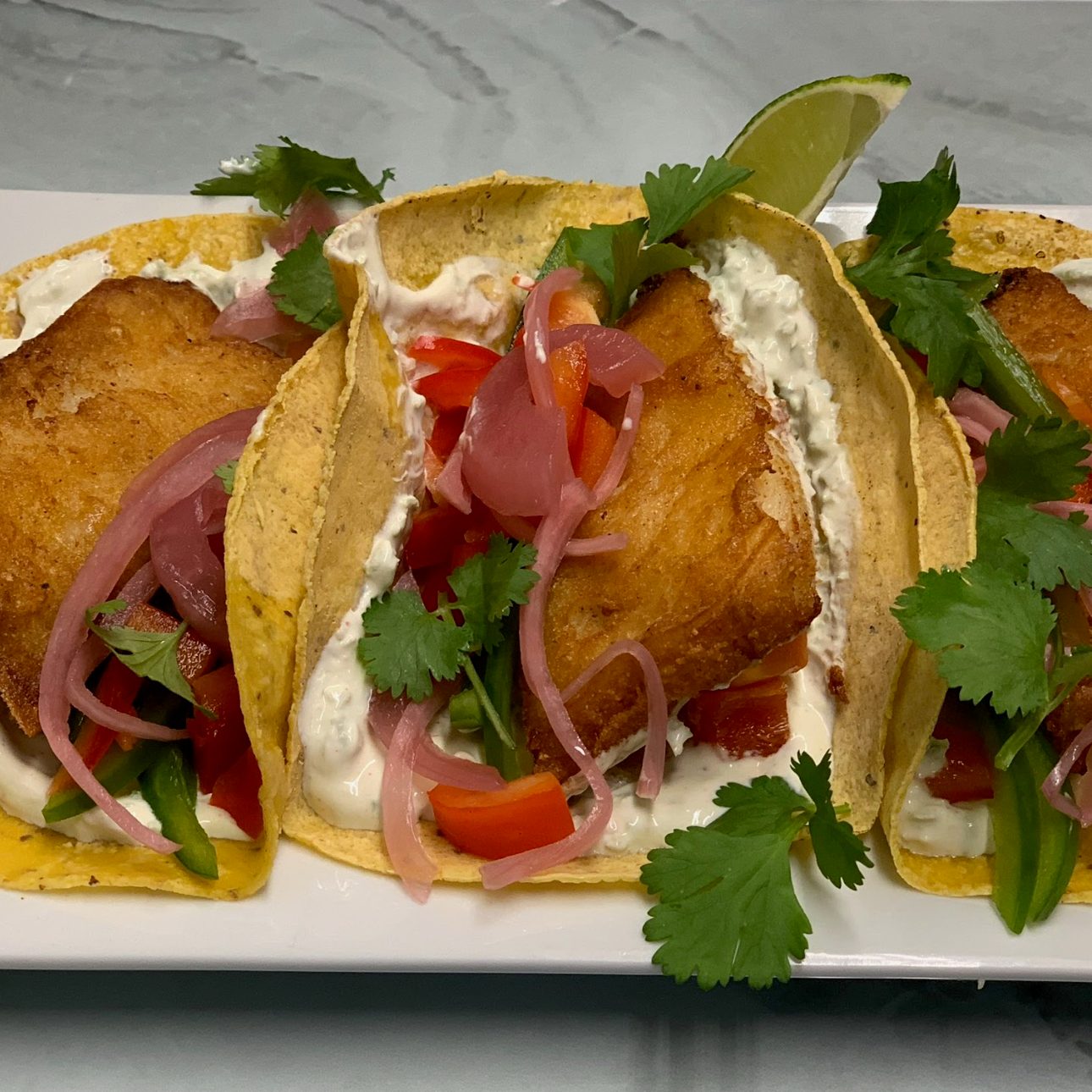 Fish Tacos Lunch.