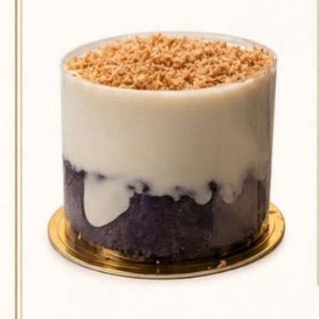 Mini Ube Basque Cheesecake.