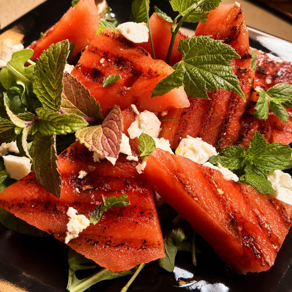 Grilled Watermelon Salad.