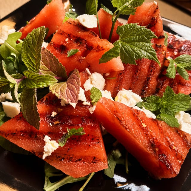 Grilled Watermelon Salad.