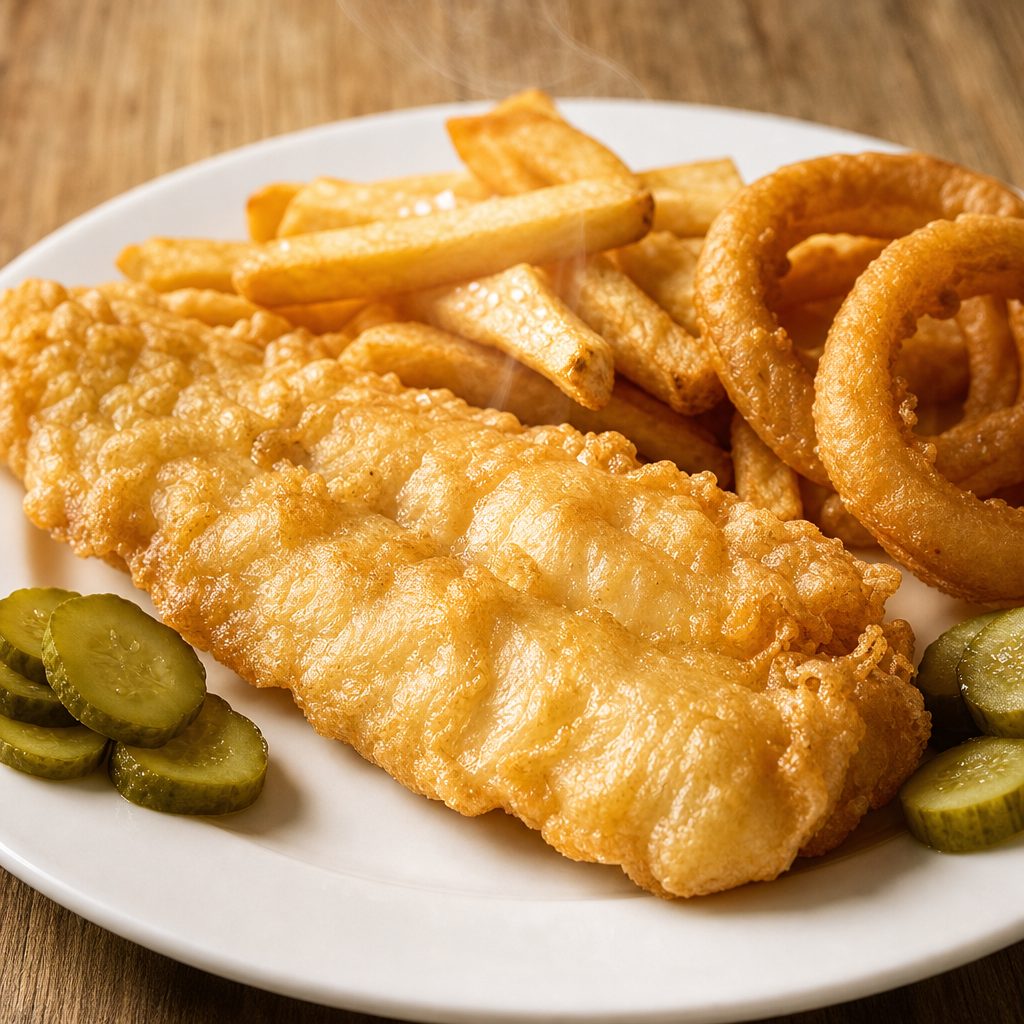 Fish and Chips.