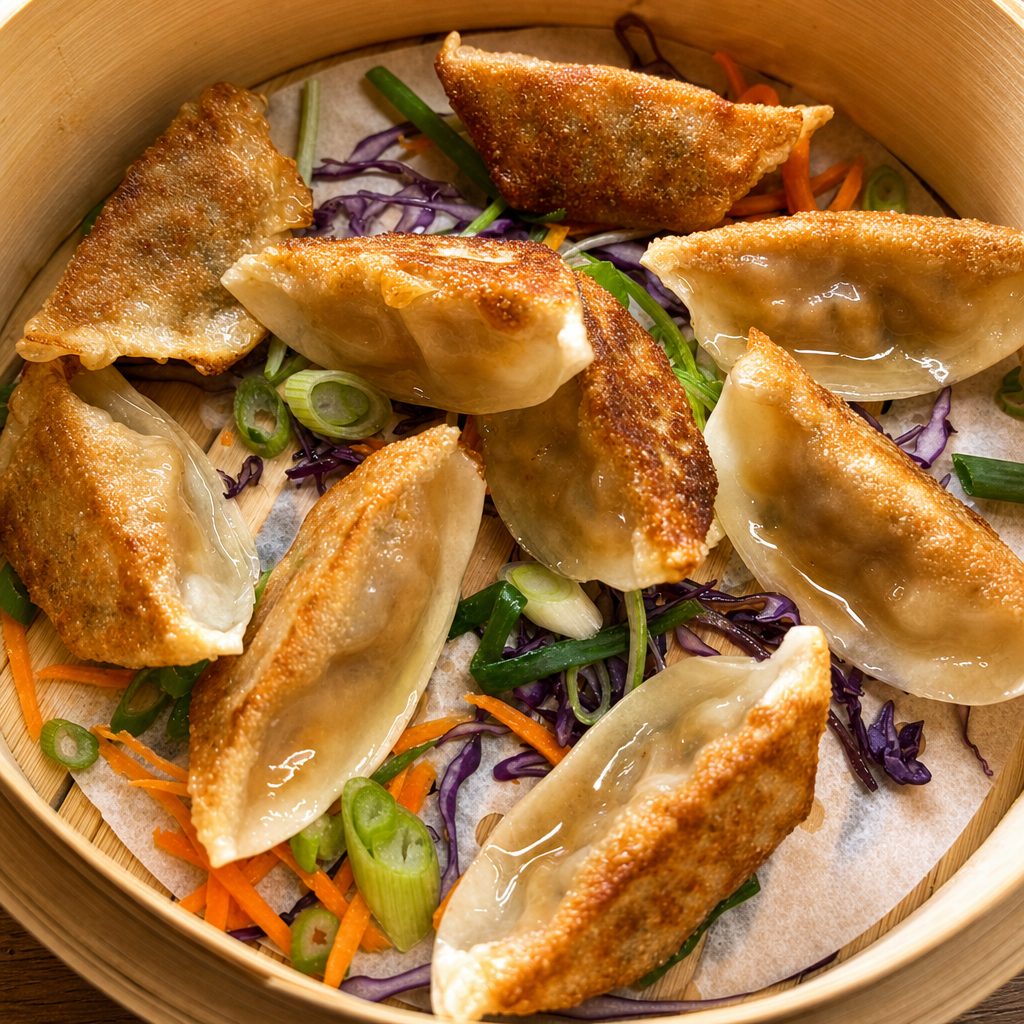 Kung Pao Chicken Gyoza.