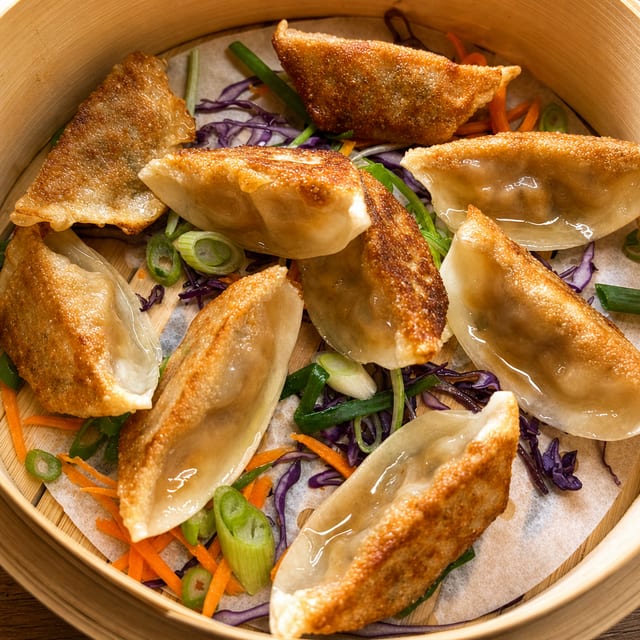 Kung Pao Chicken Gyoza.