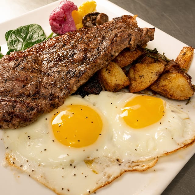 Steak and Eggs.