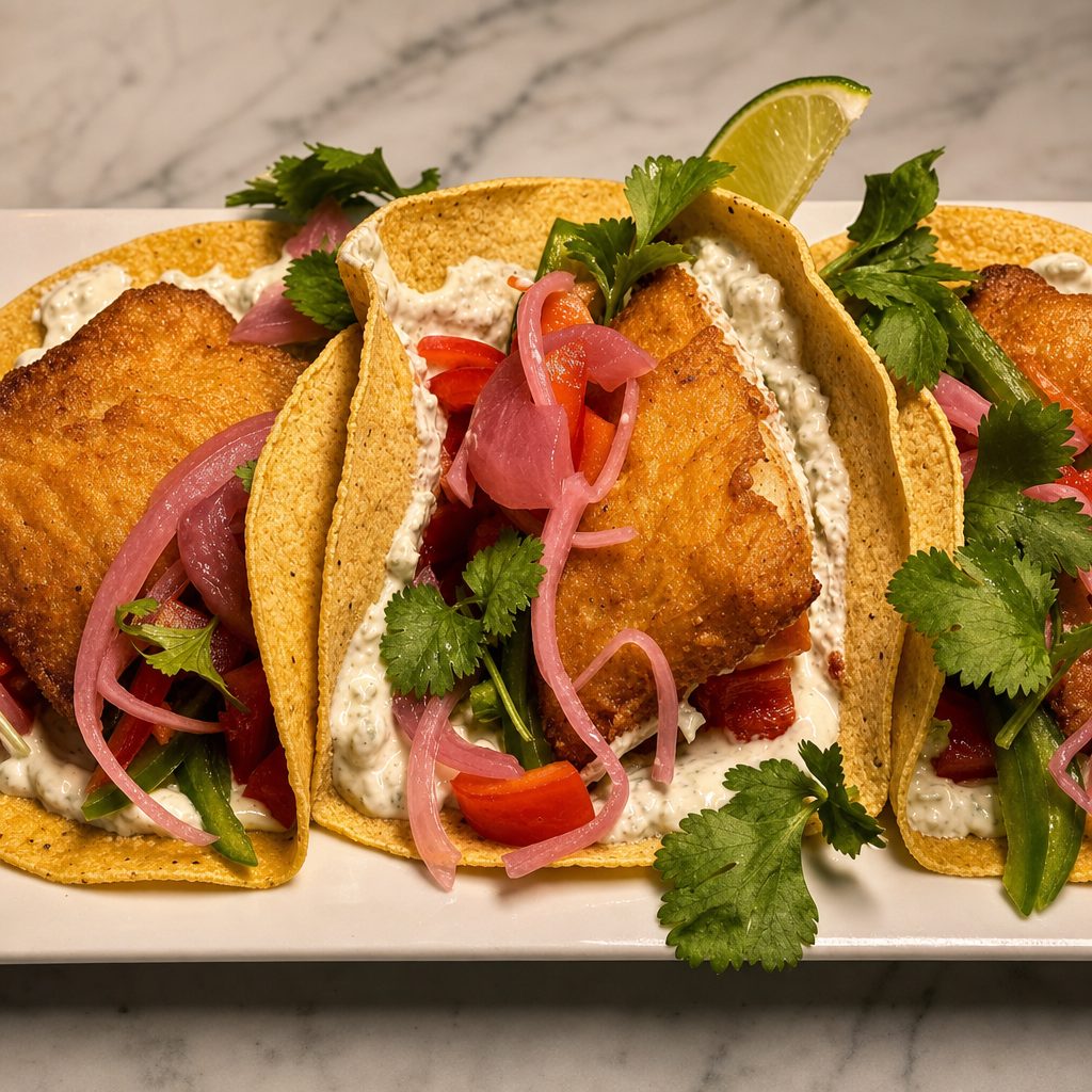 Fish Tacos Lunch.