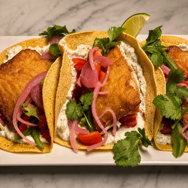 Fish Tacos Lunch.