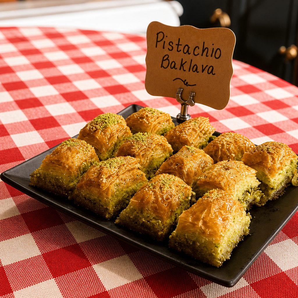 Pistachio Baklava.