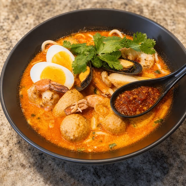 Seafood Laksa.
